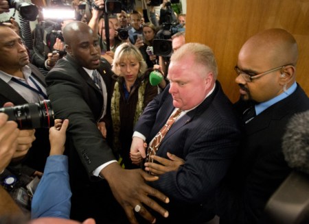 Castle Rob Ford under siege from the media forces.